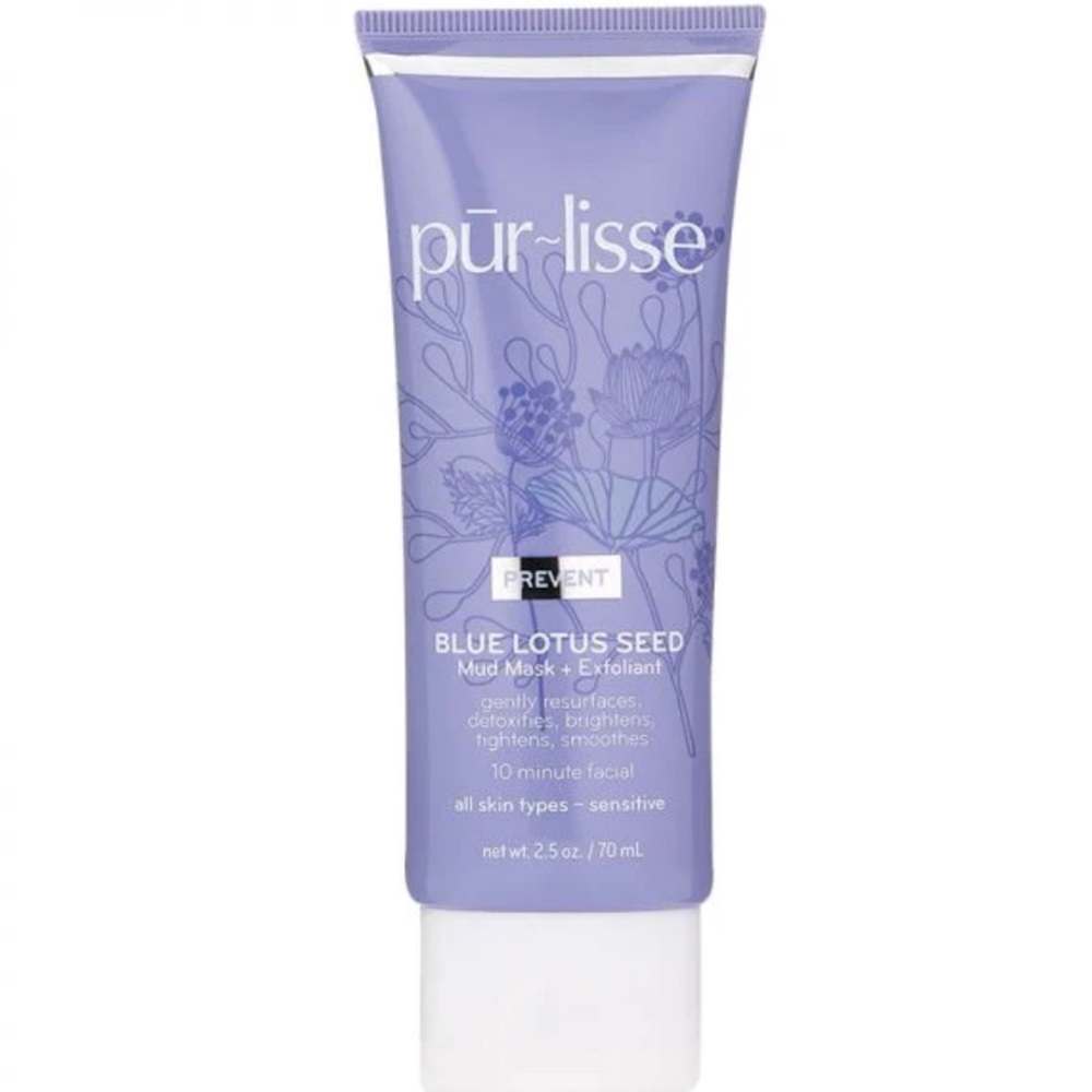 Purlisse Blue Lotus Seed Mud Mask + Exfoliant